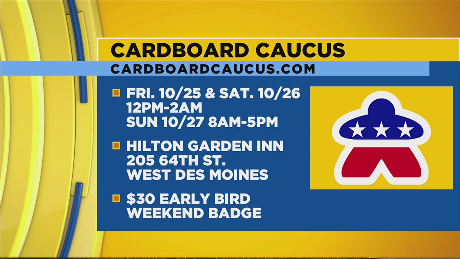 Cardboard Caucus - Board Game Convention
