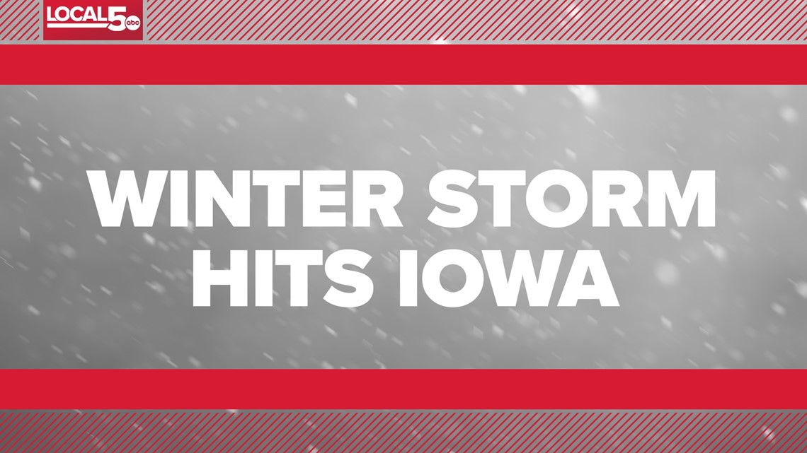 Iowa weather today Snow totals, road and travel conditions