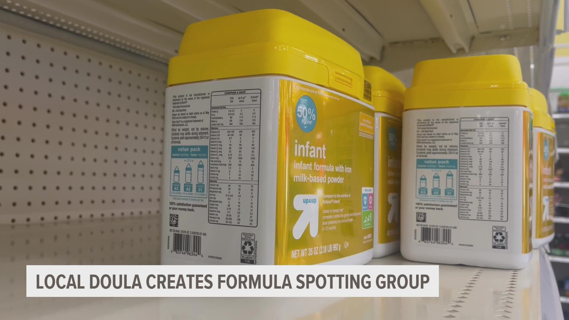 Many parents like Kaylie Johansen are desperate to find formula for their babies. Here's how one Facebook page is helping.