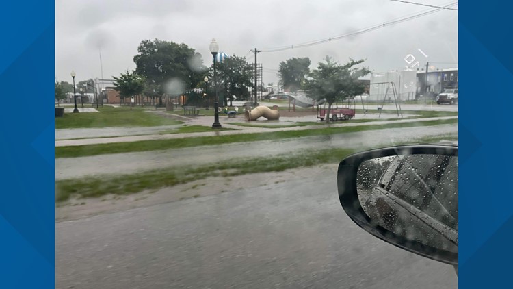 4″ of rain fell in parts of Iowa Tuesday