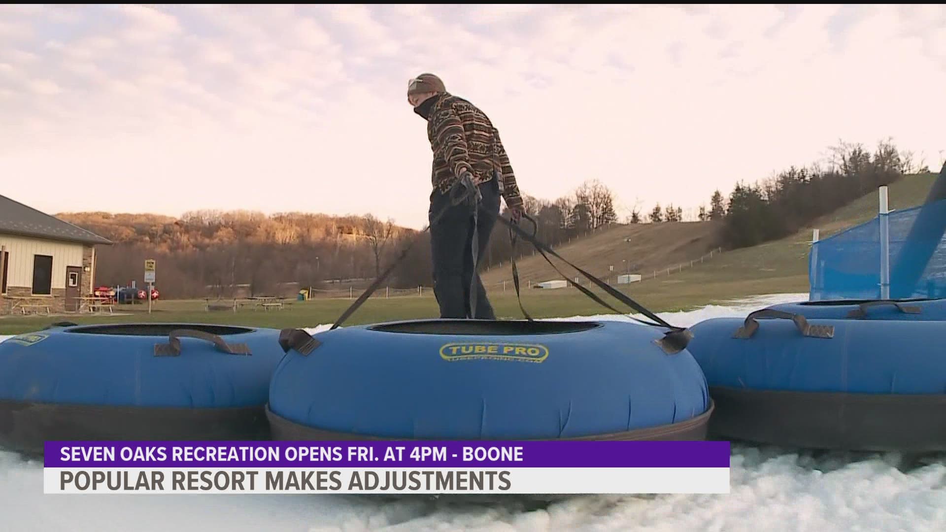 Seven Oaks Recreation started making snow Sunday and were able to open a few ski runs.