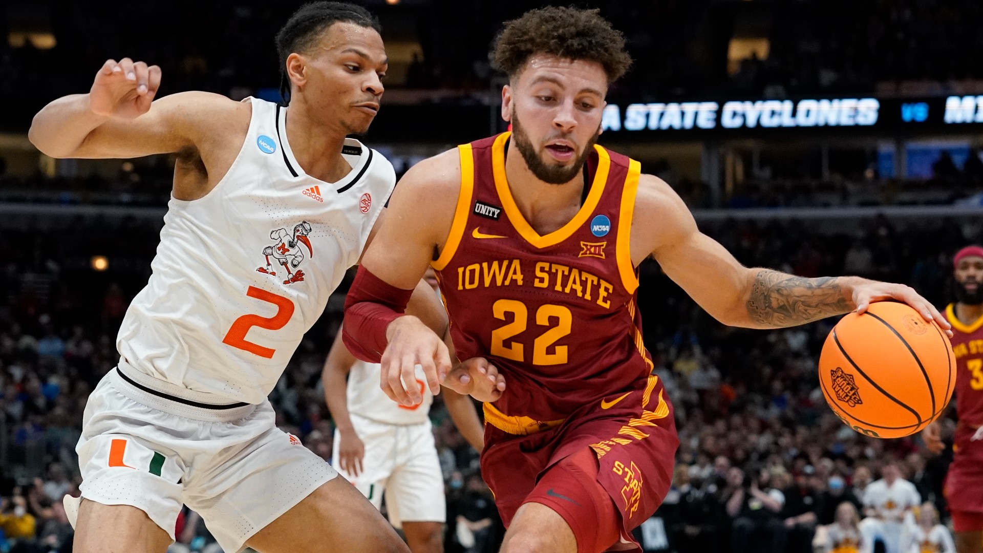 Iowa State (22-13) rode its hard-nosed defense into the Midwest Region semifinals after it had just two wins last season.