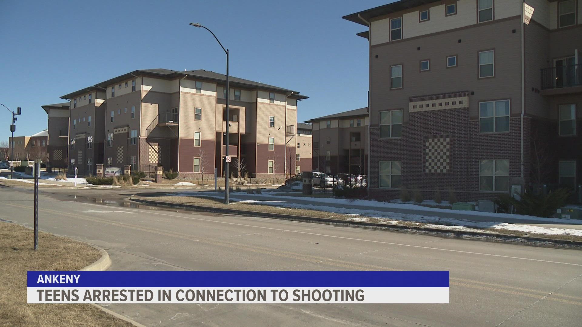 One of the teenagers is facing two counts of attempted murder, one for his actions at the apartment complex and another for shooting at police.