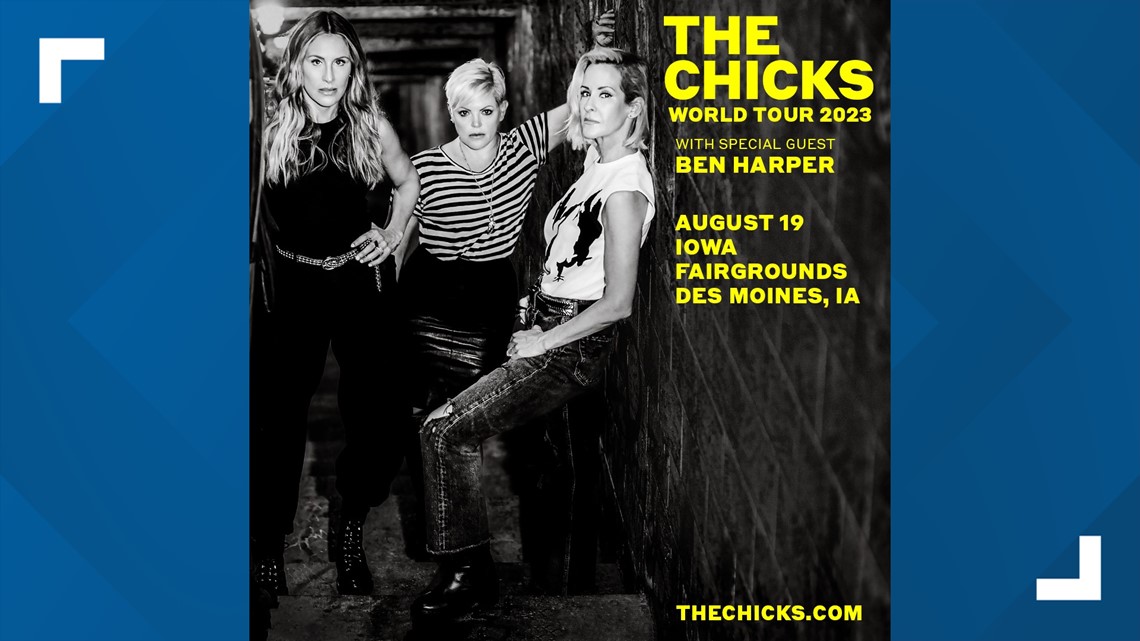 Iowa State Fair Grandstand The Chicks, Ben Harper coming in 2023