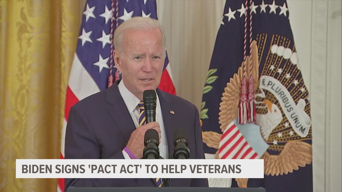President Biden signs 'burn pits' help for vets, a personal win, too