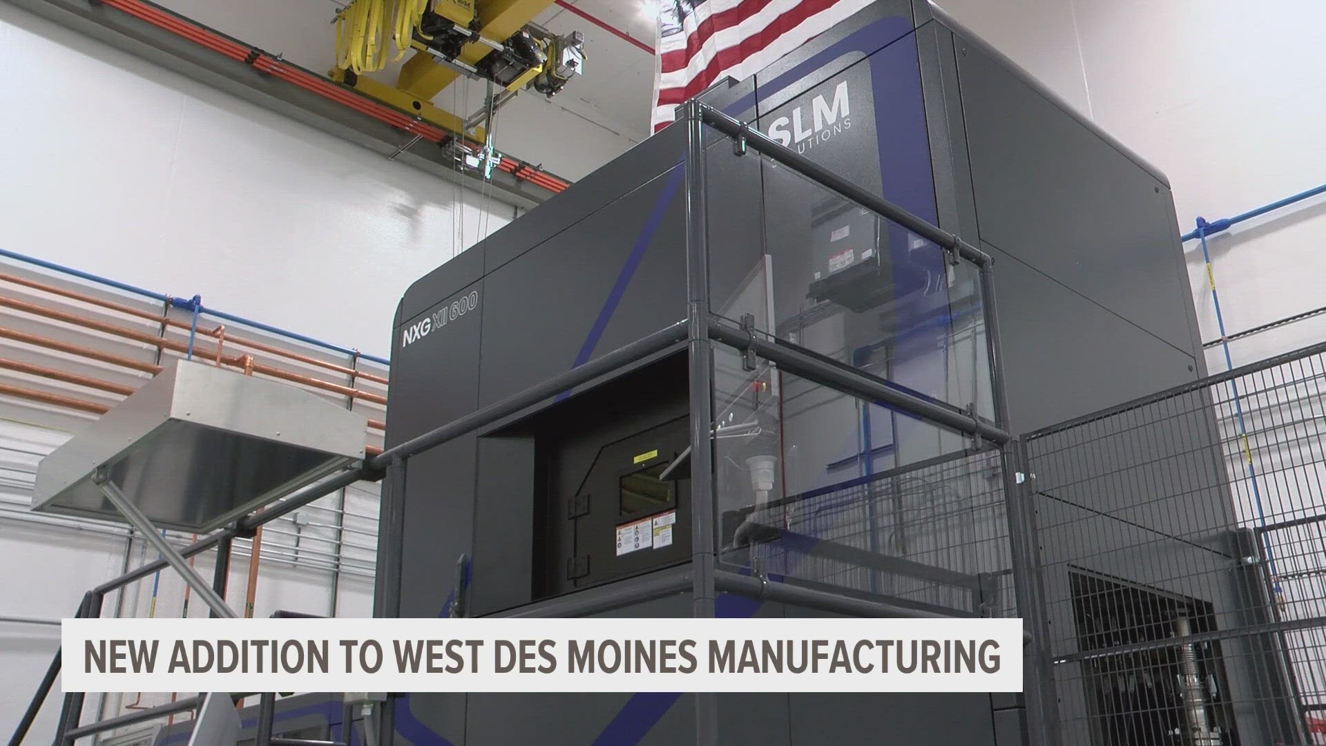 The addition is designed to house several 3D metal printers, and Gov. Kim Reynolds attended the ribbon cutting.