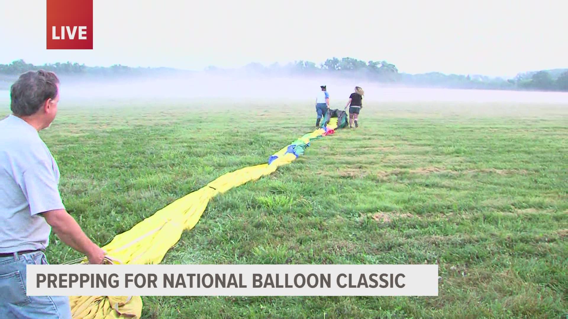 Randy Stone, a hot air balloon pilot, explains what it takes to get a hot air balloon into the sky and what the National Balloon Classic is.