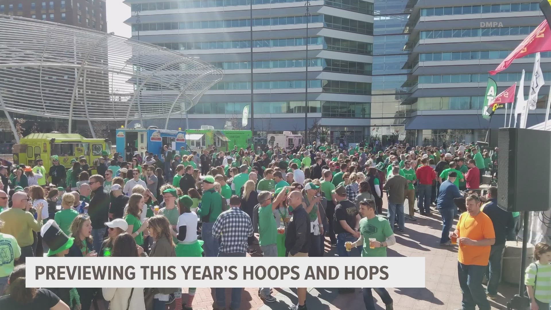 The March Madness watch party will take place at from 10 a.m. to 10 p.m. at Cowles Commons on March 16, 17 and 18.