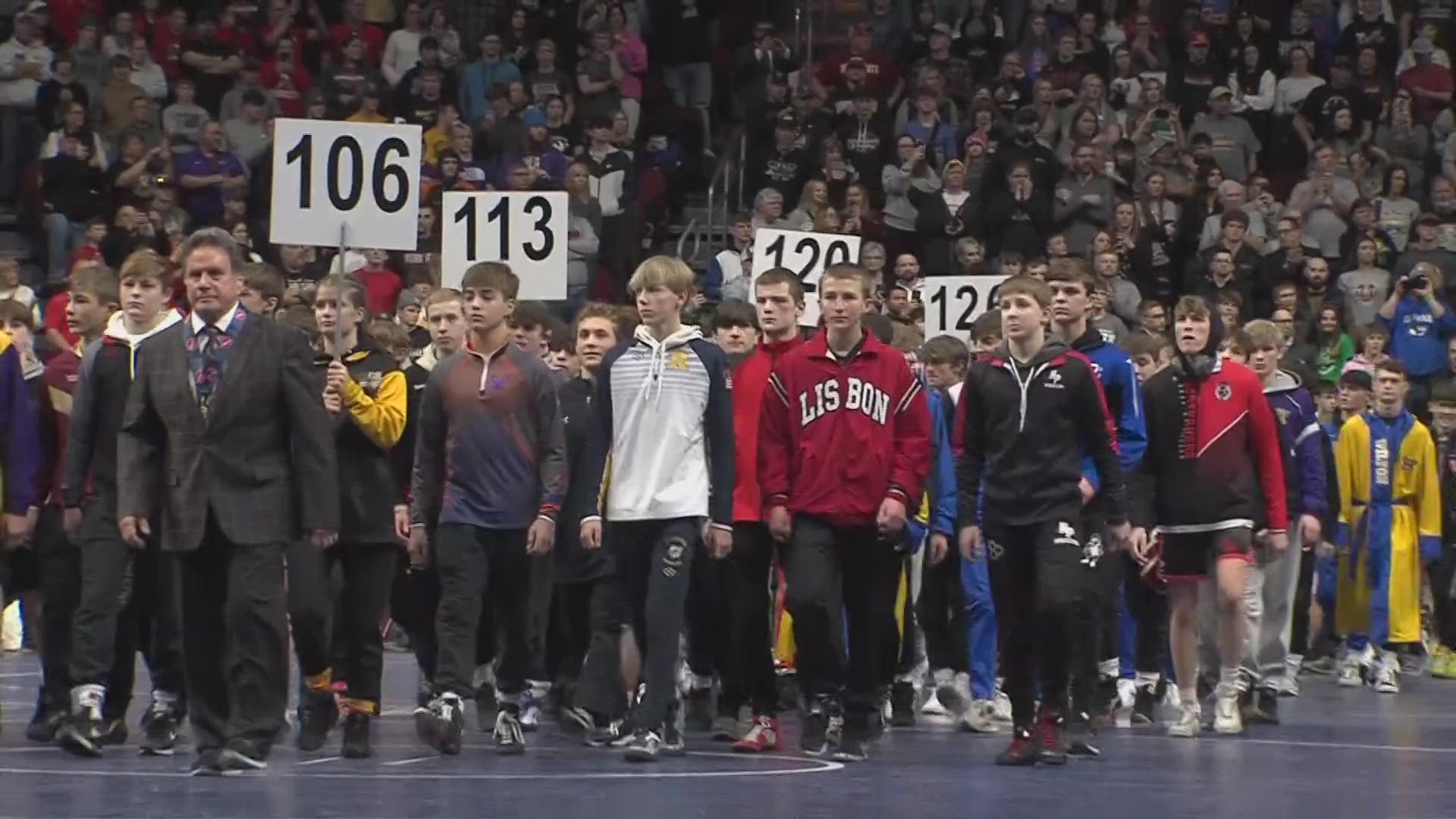 Eight of Saturday's winners are from central Iowa. Local 5 Sports' Jake Brend brings you the winners of tonight's match-ups.