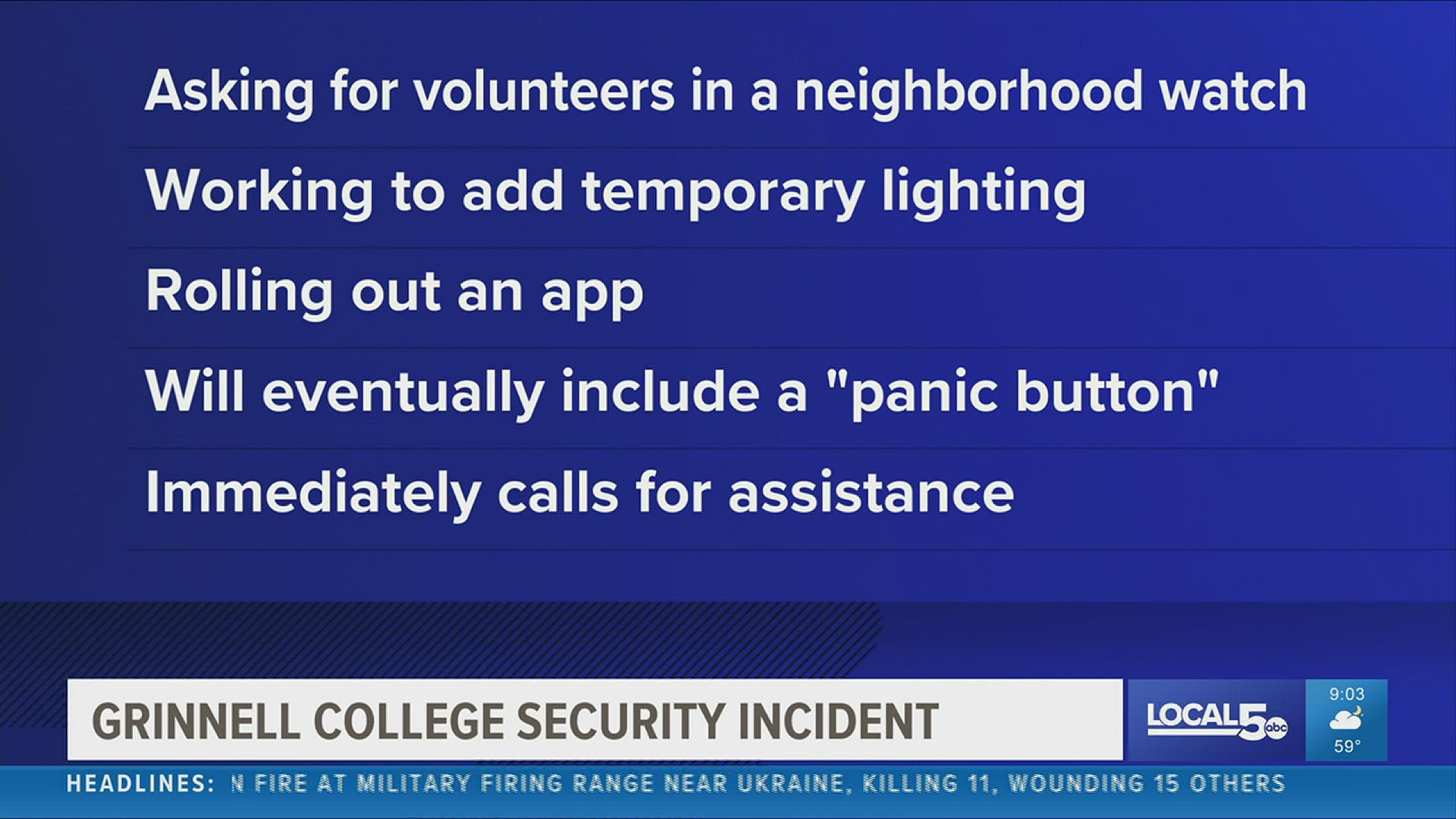 Grinnell College increases security for Black students, staff