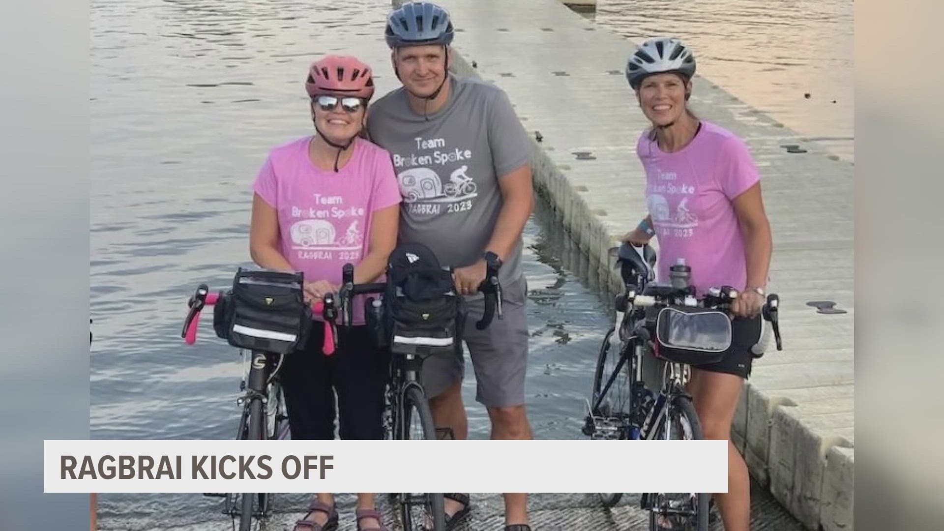 Sunday's route will take riders from Sioux City to Storm Lake, a total of 77 miles.