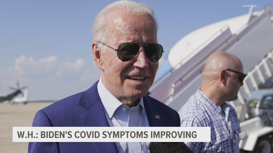 Biden's COVID symptoms improve; WH says he's staying busy