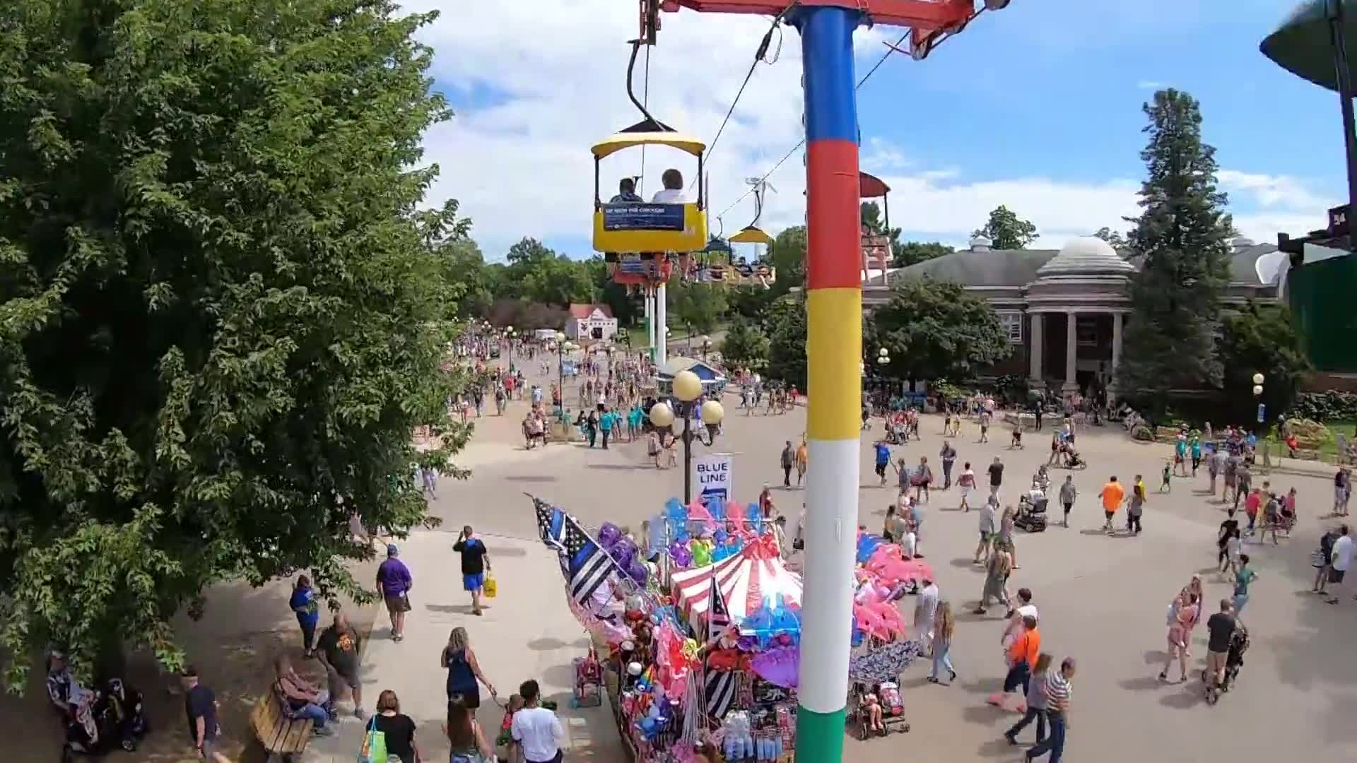 Sky Glider ride over the state fair, 2019.