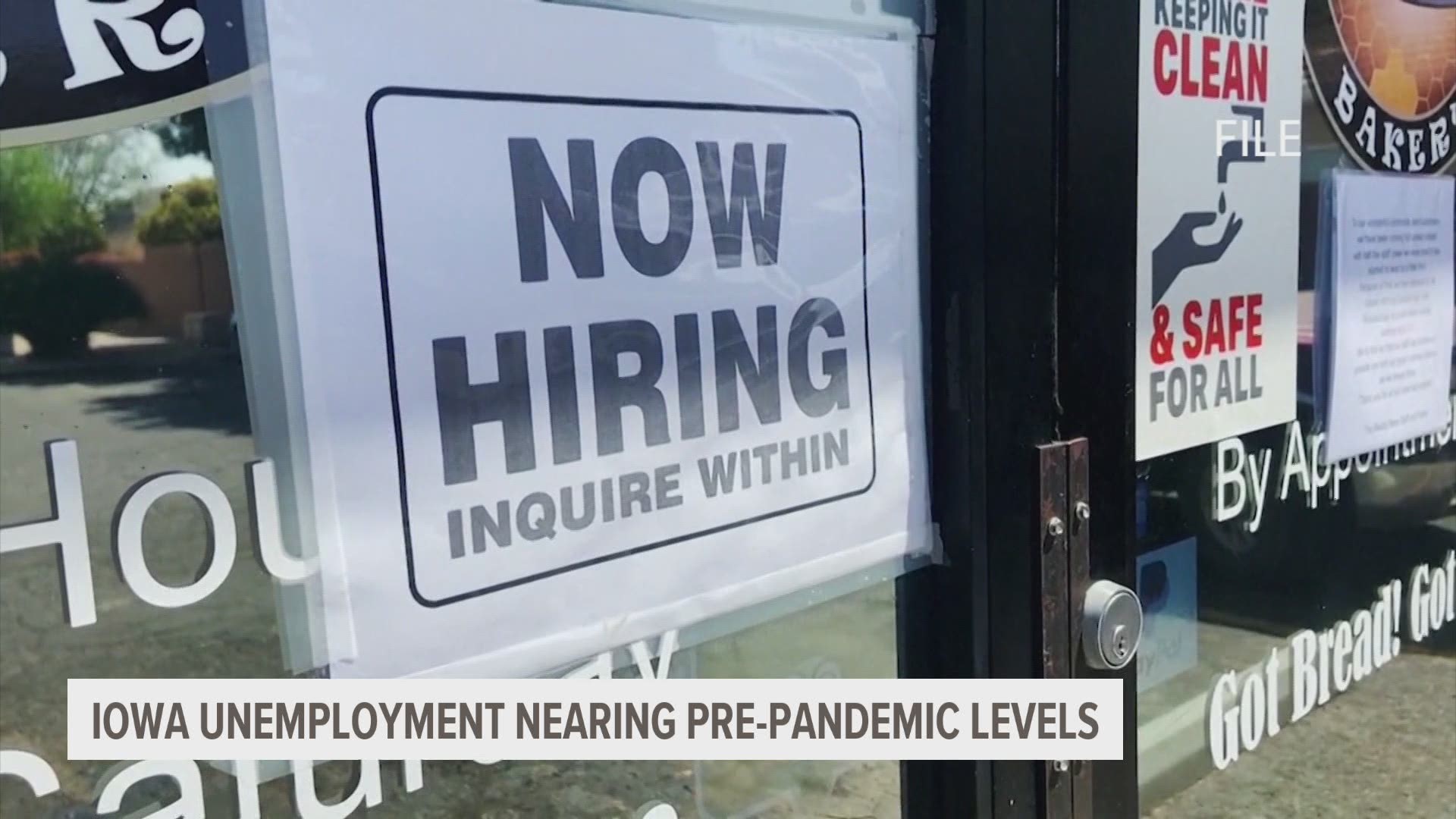 Iowa's unemployment rate hit an all-time high in April 2020 with more than 10% of Iowans without a job. Now, the rate sits just under 4%.