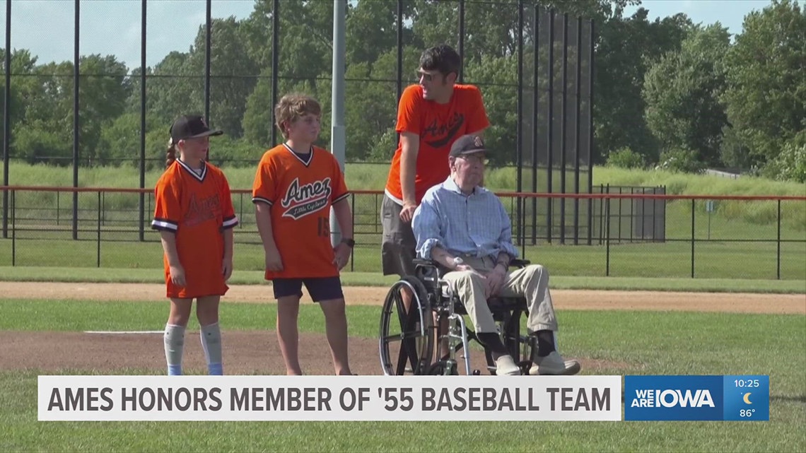 Ames High School honors member of their first-ever baseball team