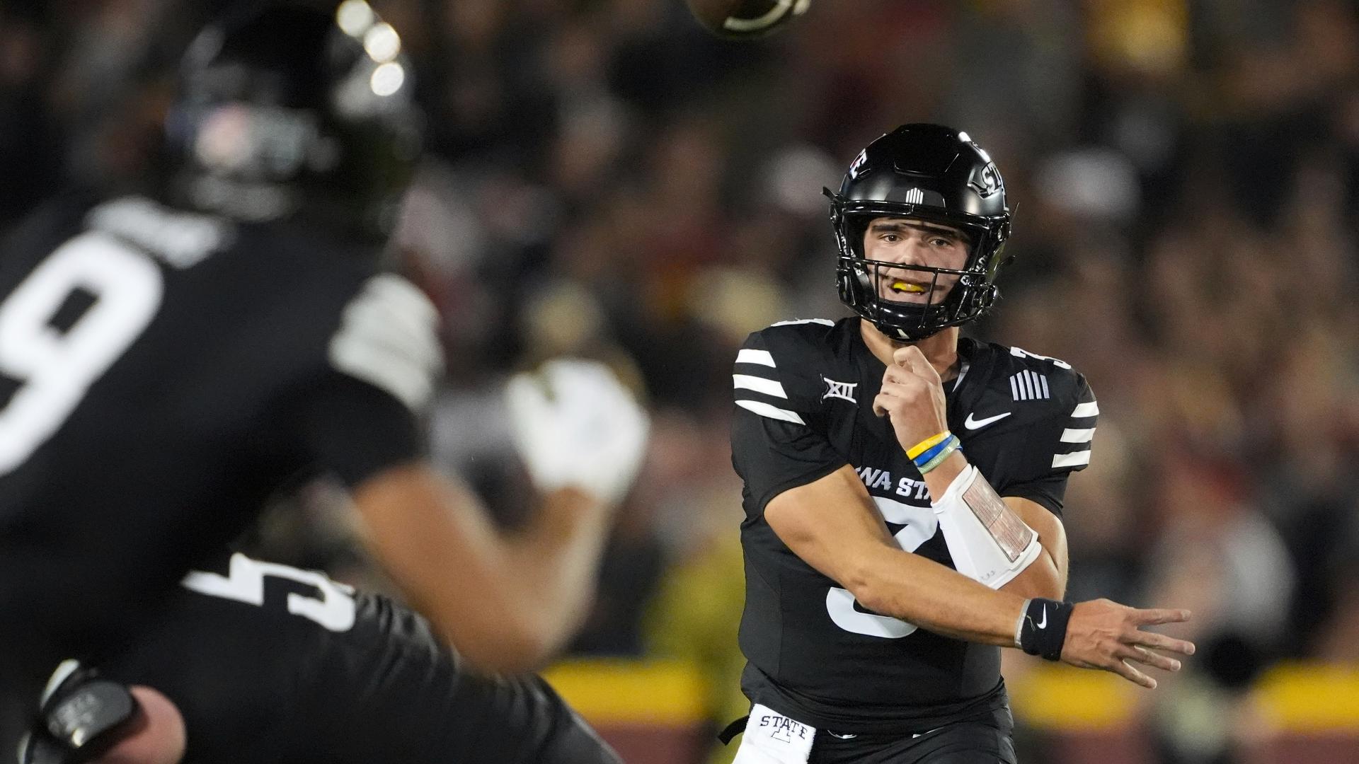 Rocco Becht scored the go-ahead touchdown on a 1-yard sneak with 30 seconds left to secure No. 9 Iowa State’s 38-35 comeback victory over UCF.