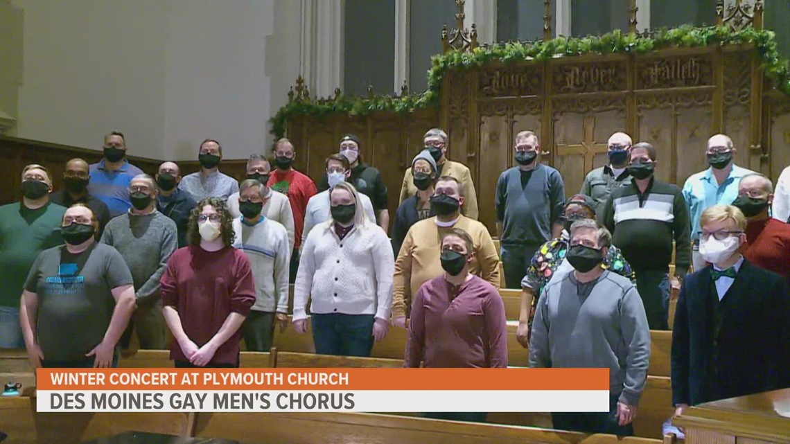 Des Moines Gay Men's Chorus sings to uplift during the holiday season