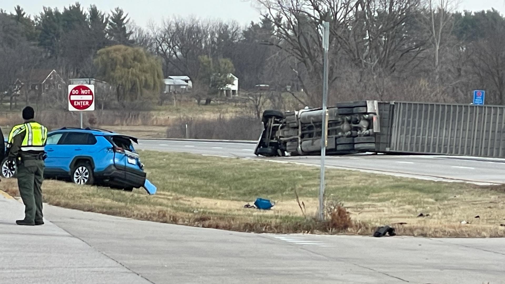 The driver of the SUV, 89-year-old Mary Louise Bartine of St. Anthony, Iowa, died following the crash.