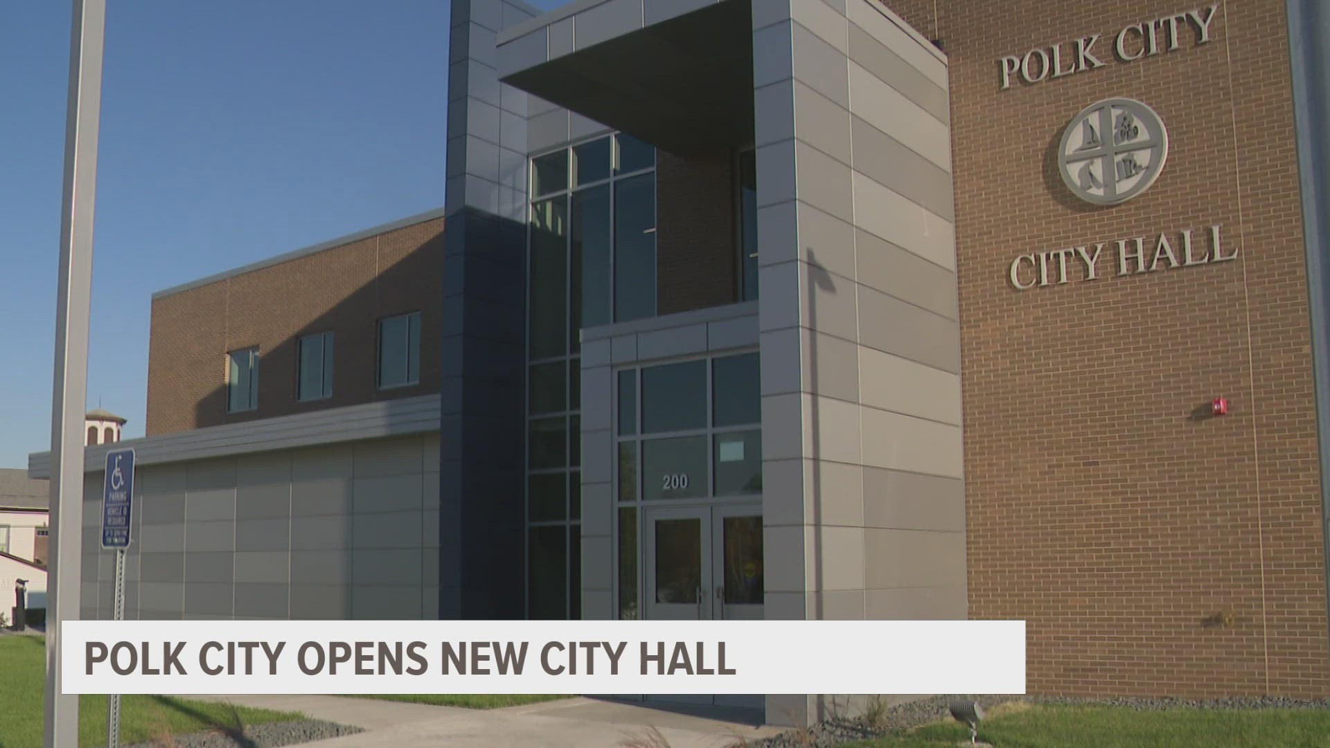 The facility opens across the street from the previous city hall which Polk City said was too small.