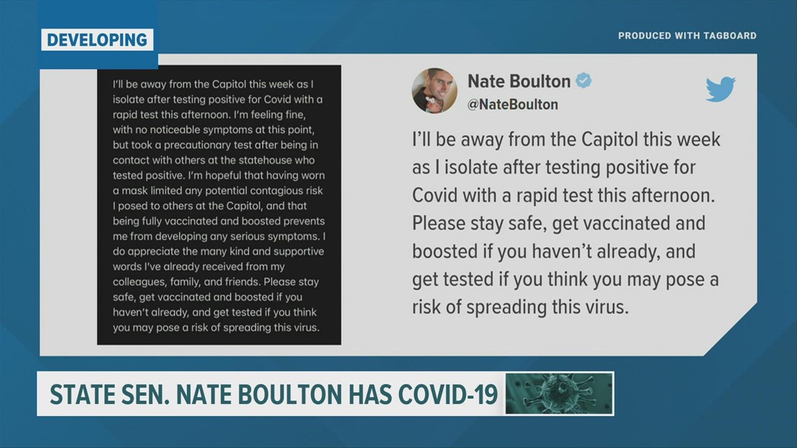 Iowa state Sen. Nate Boulton tests positive for COVID-19