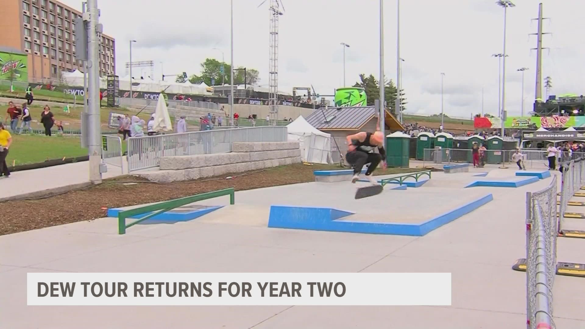 The skateboarding competition will take place at Lauridsen Skatepark in downtown Des Moines Friday and Saturday.