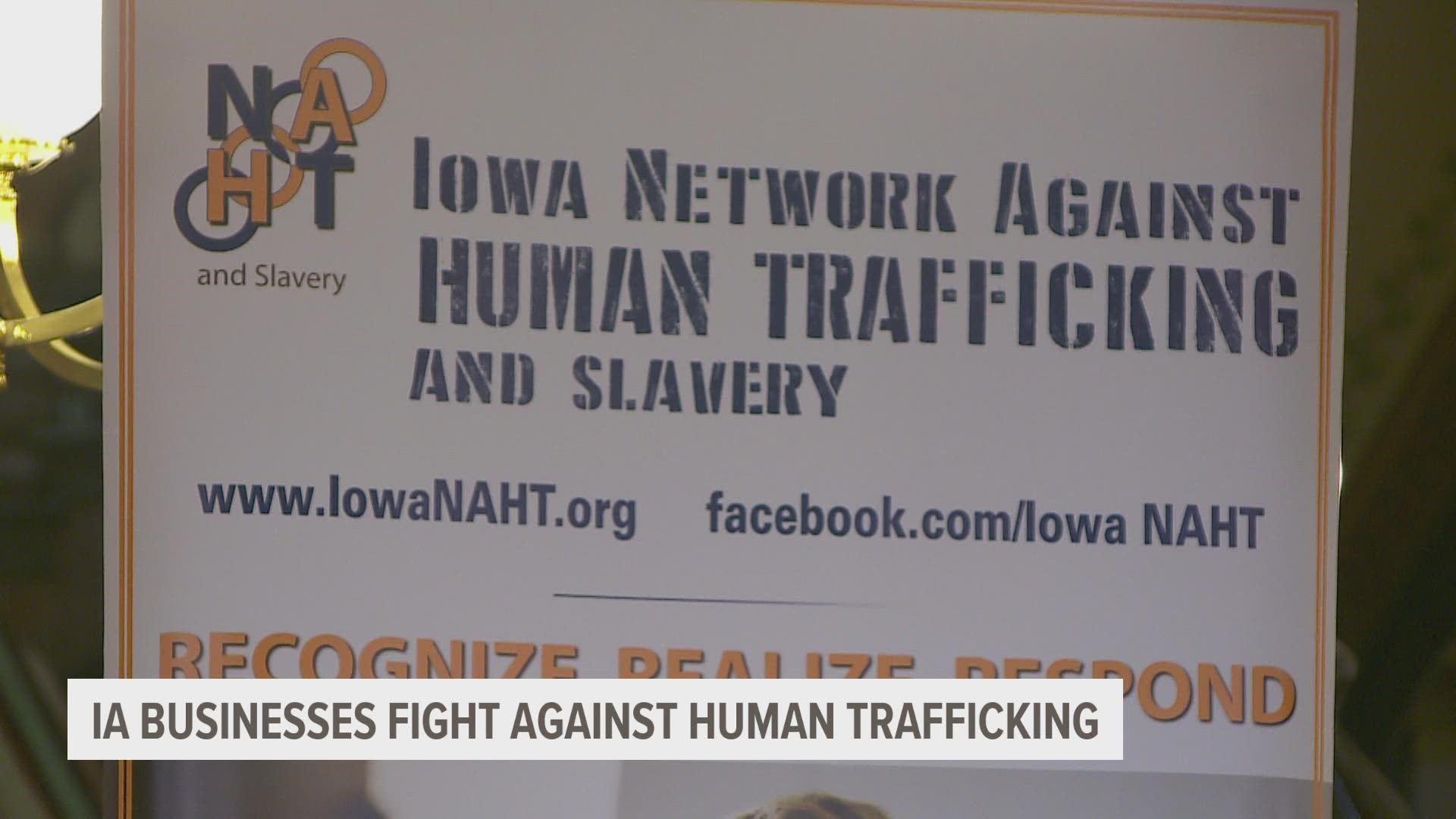 Membership in Iowa Businesses Against Trafficking is open to any business or nonprofit in the state.