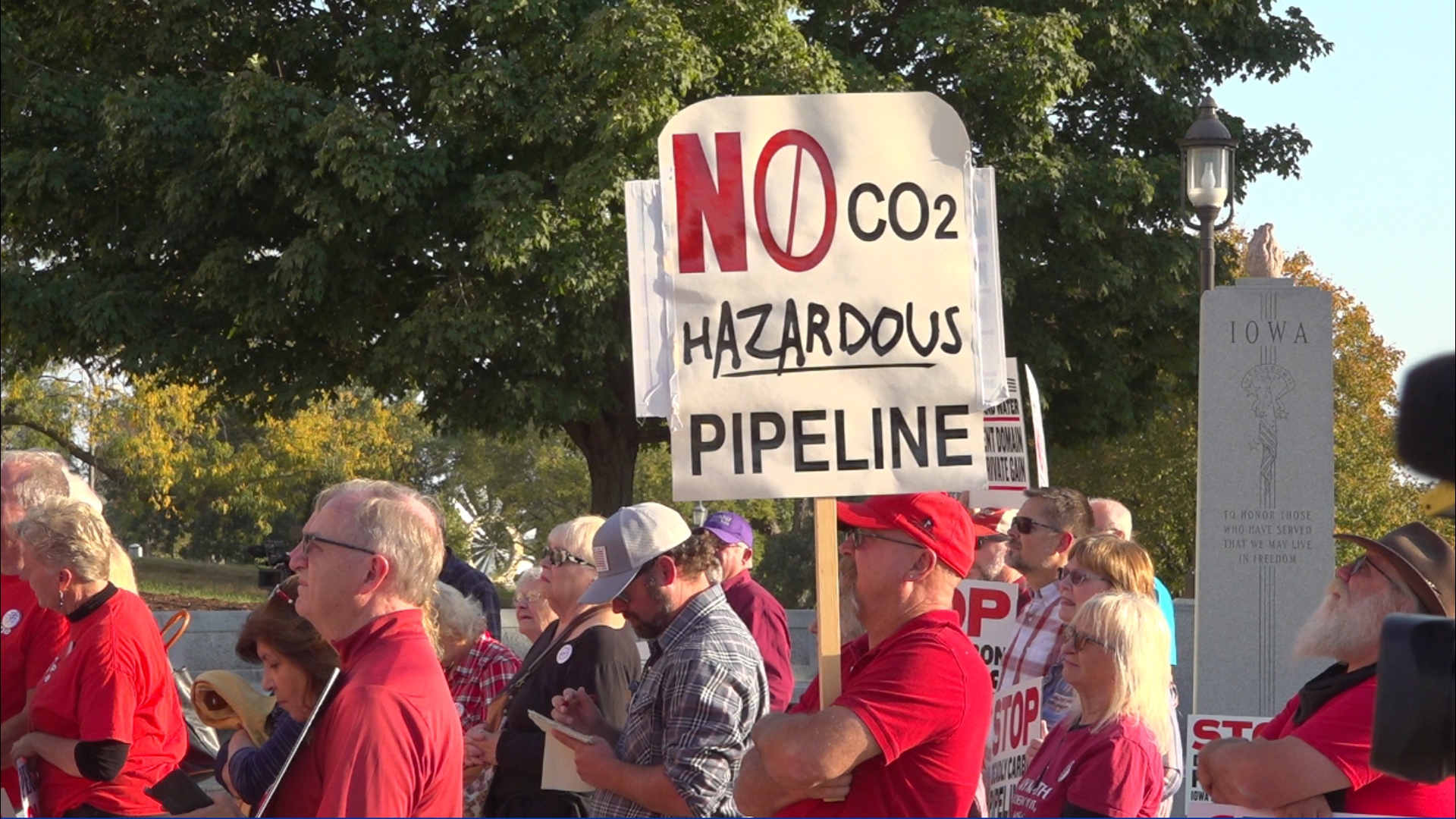 One side argues it shouldn't have the right to survey private property without consent, while the other side argues eminent domain is a constitutional right.