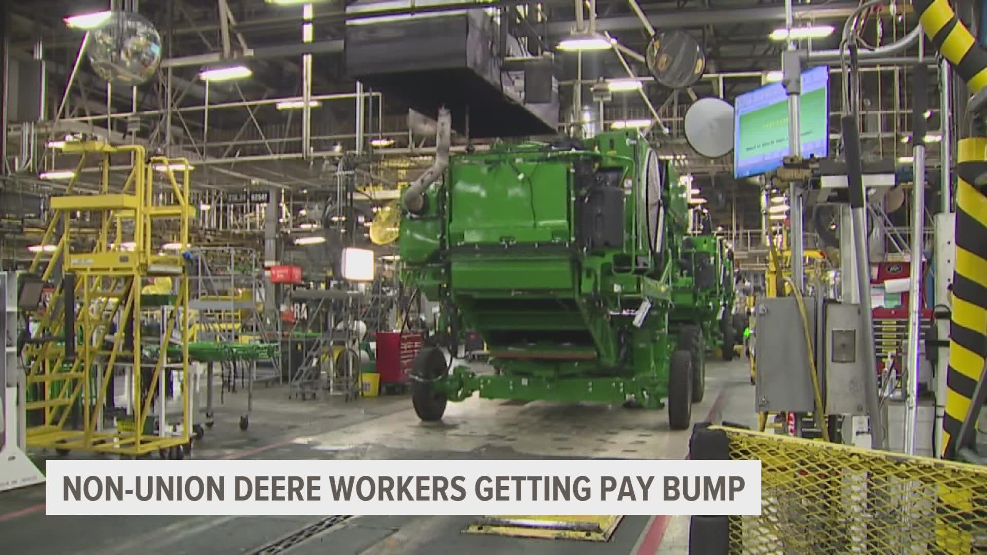 The company's non-union salaried employees will reportedly receive an 8% pay raise.