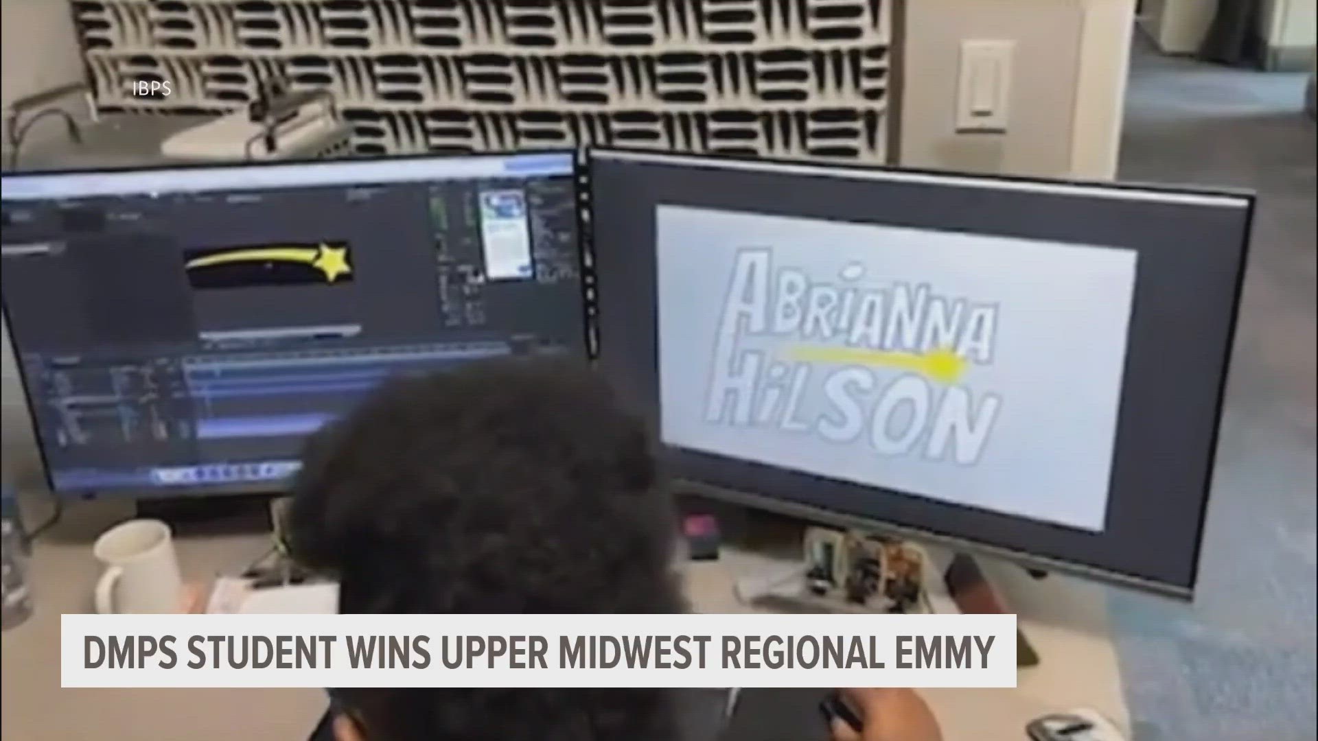 Abrianna Wilson interned with Iowa PBS last school year, earning her an Upper Midwest Emmy® Student Production Award.