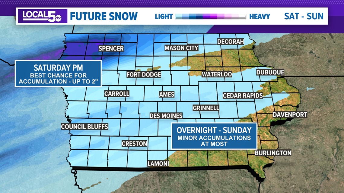 Iowa Weather Forecast: Will We See Any Snow This Weekend? | Weareiowa.com