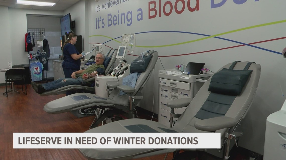 LifeServe Blood Center In Need Of Winter Donations | Weareiowa.com