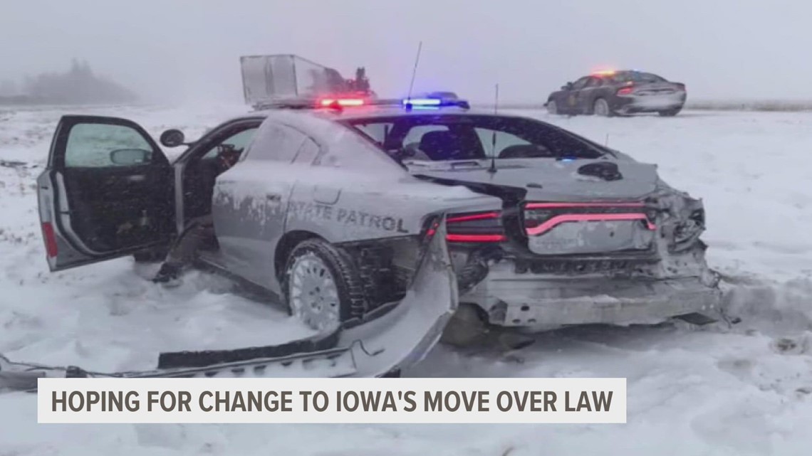 Iowa State Patrol Lieutenant Calling For Law Change After Patrol Car ...