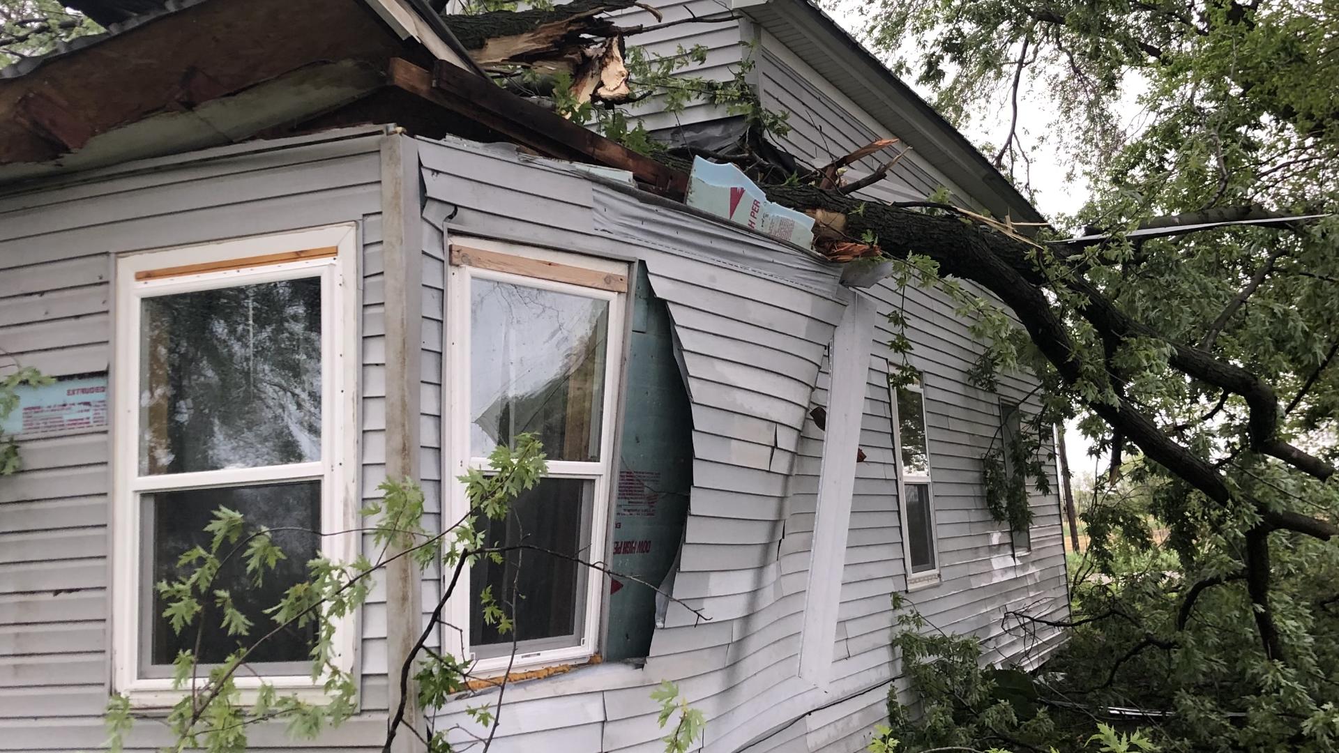 Keith and Emily Scheelhaase, along with their daughters, were fast asleep Tuesday night when severe weather struck.