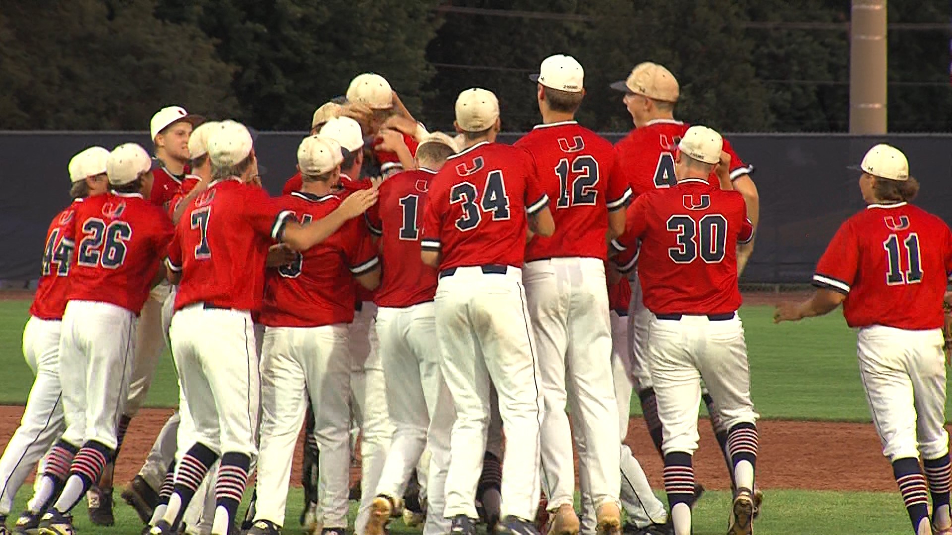 Urbandale was led by senior pitcher Ty Langenberg as he throws a one hit shutout in their win over Roosevelt. The J-Hawks are chasing a third-straight state title