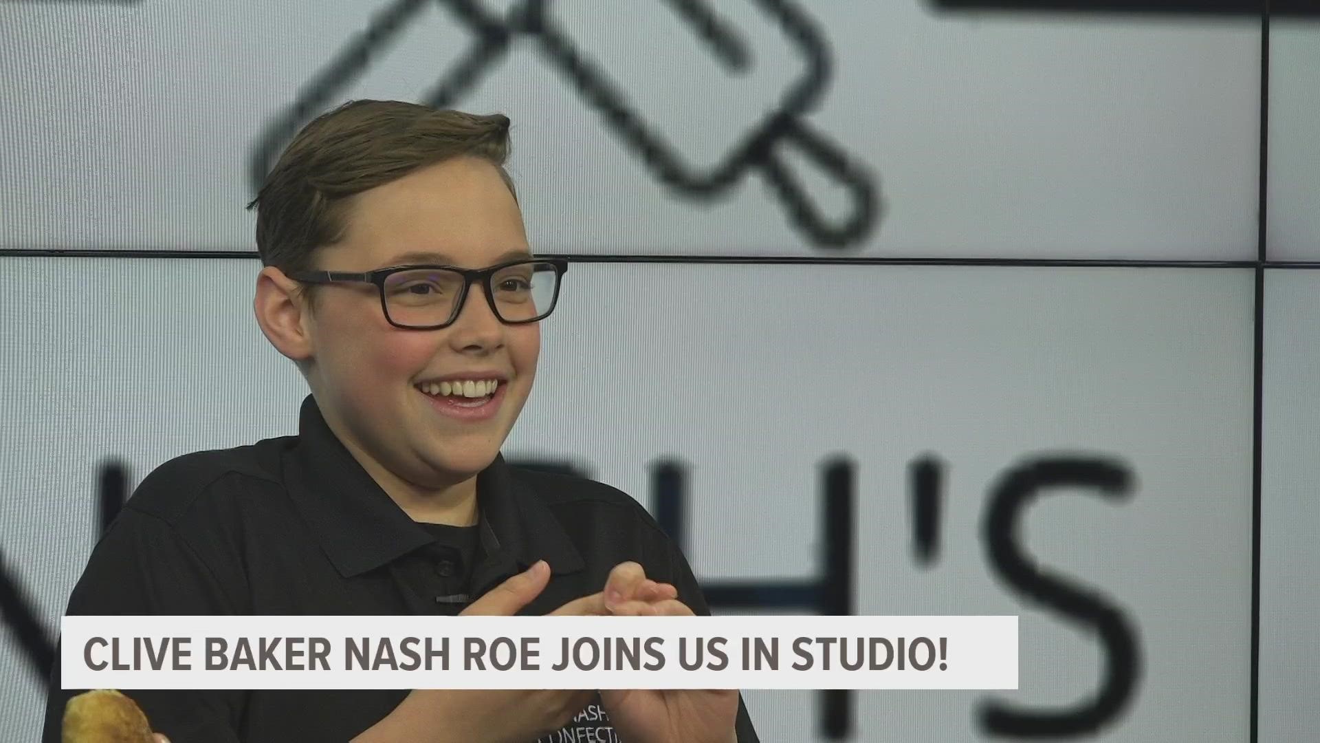 Nash competed on season 11 of the Kids Baking Championship "Biz Kids" on Food Network. Now, he's planning pop-up events and cooking classes around the metro.