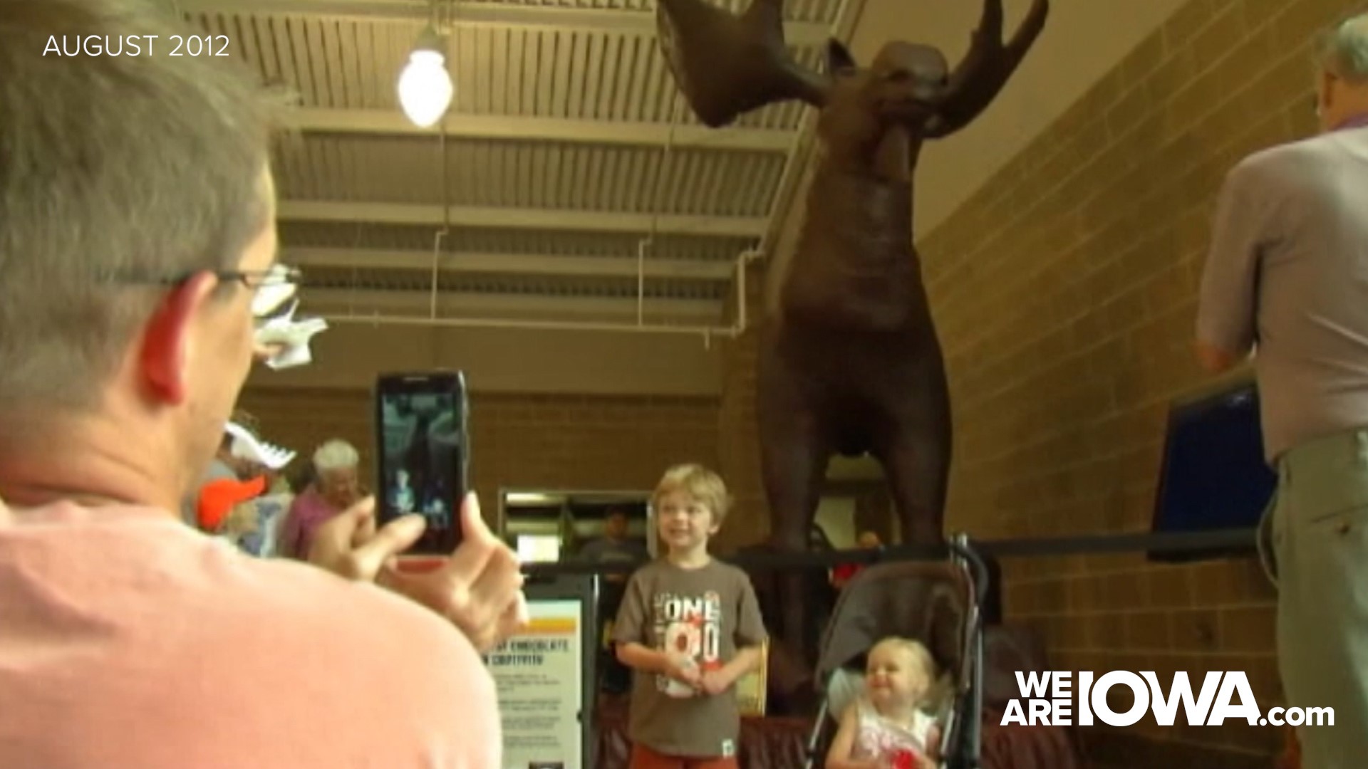 There is always a lot to see at the Iowa State Fair. But back in 2012, an 11-foot-tall chocolate moose was added to the mix.