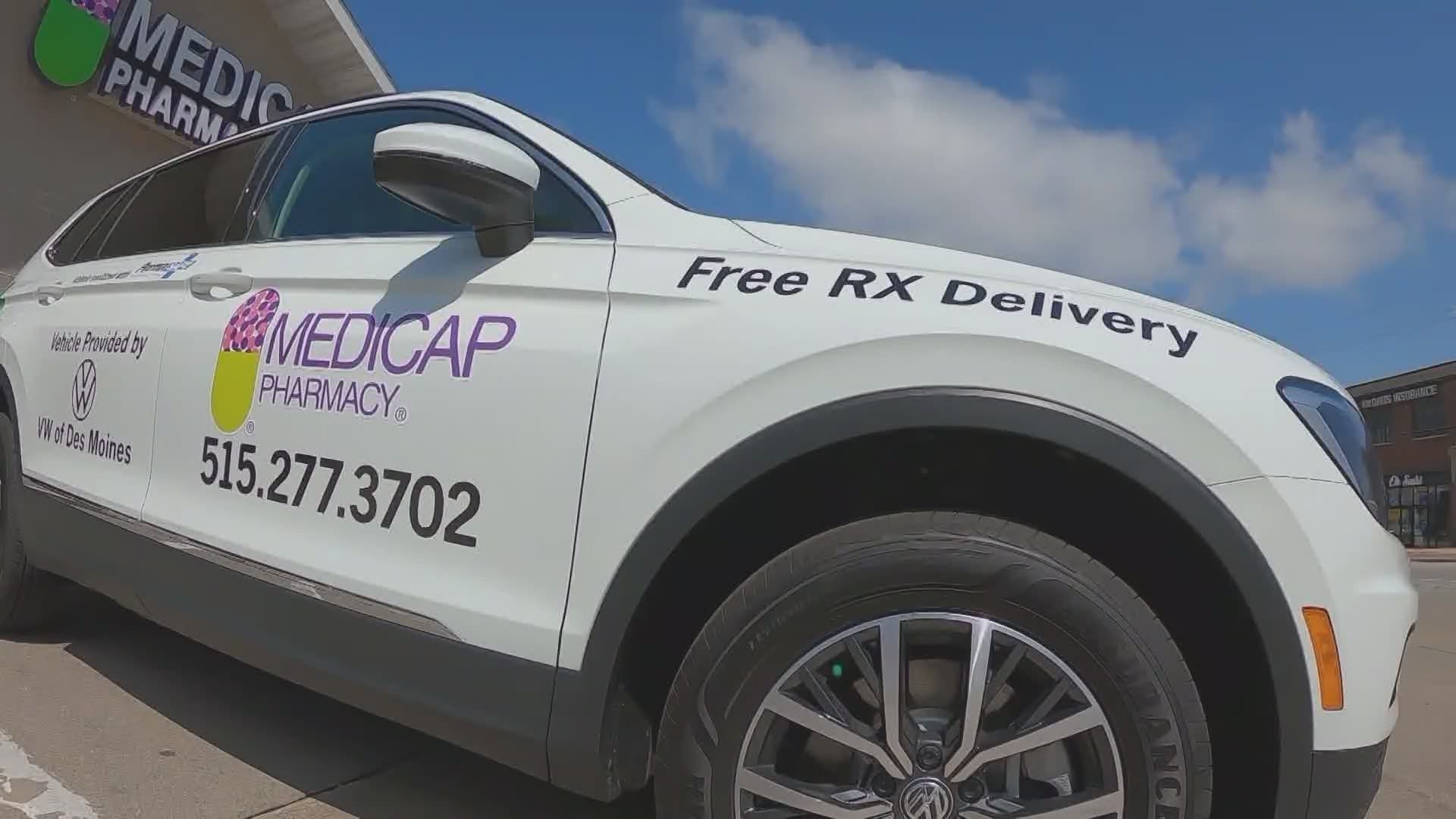 Local VW dealership donates cars to be pharmacy delivery vehicles