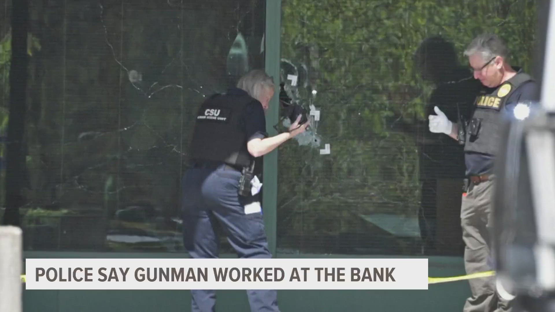 The mass shooting took place at the Old National Bank in Louisville, Kentucky. Police say the gunman worked at the bank.