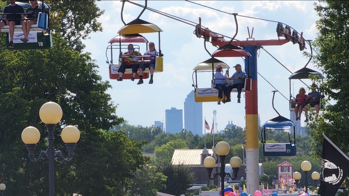 128,298 people attended the Iowa State Fair on Saturday, a single-day record