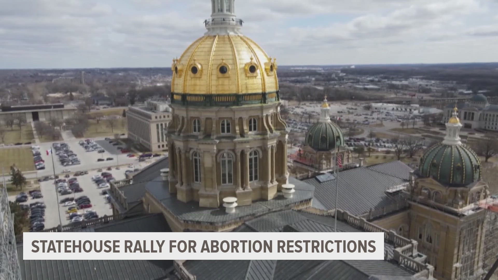 Advocates on both sides of the issue gathered at the state capitol, including Governor Kim Reynolds.