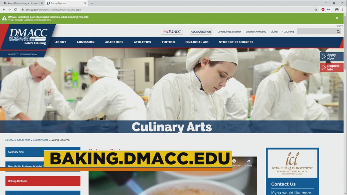 DMACC's new school of baking and pastry
