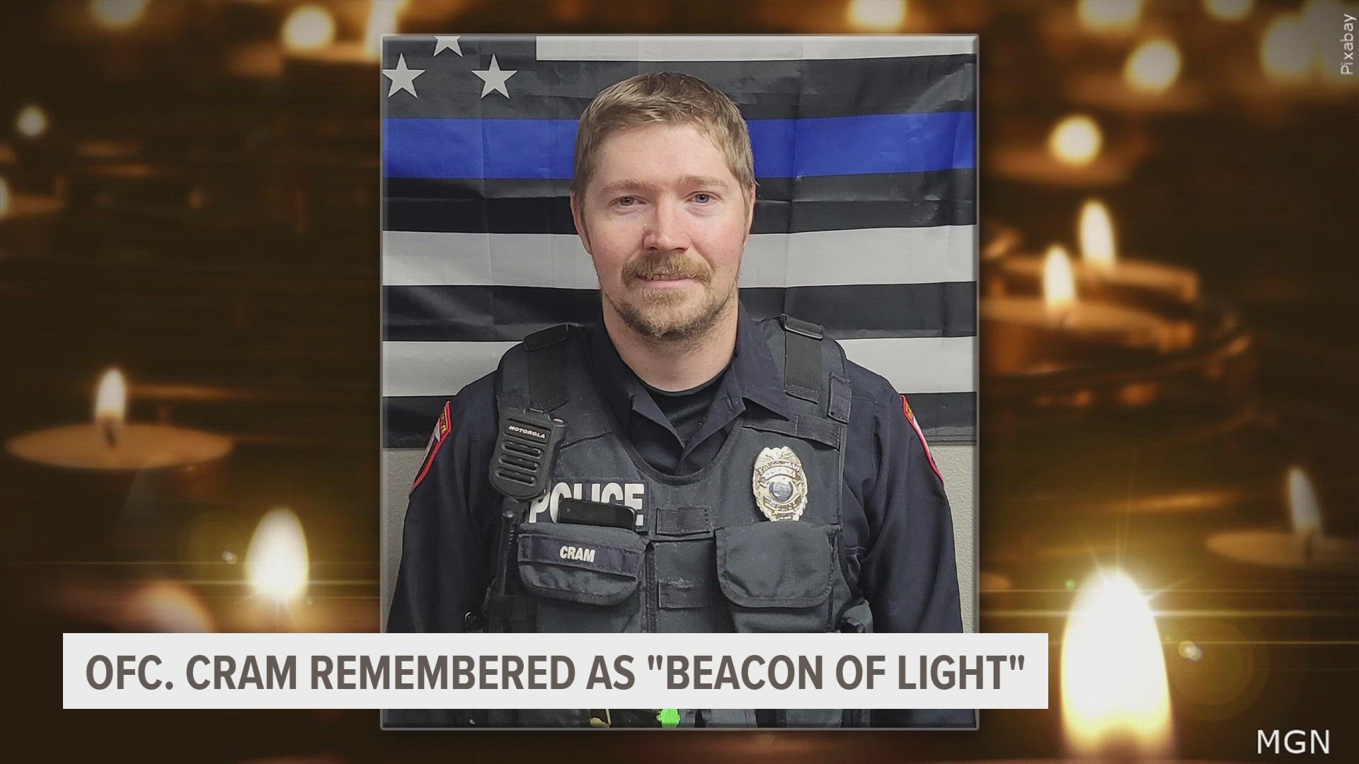 Officer Kevin Cram of the Algona Police Department was shot and killed in the line of duty on Wednesday.