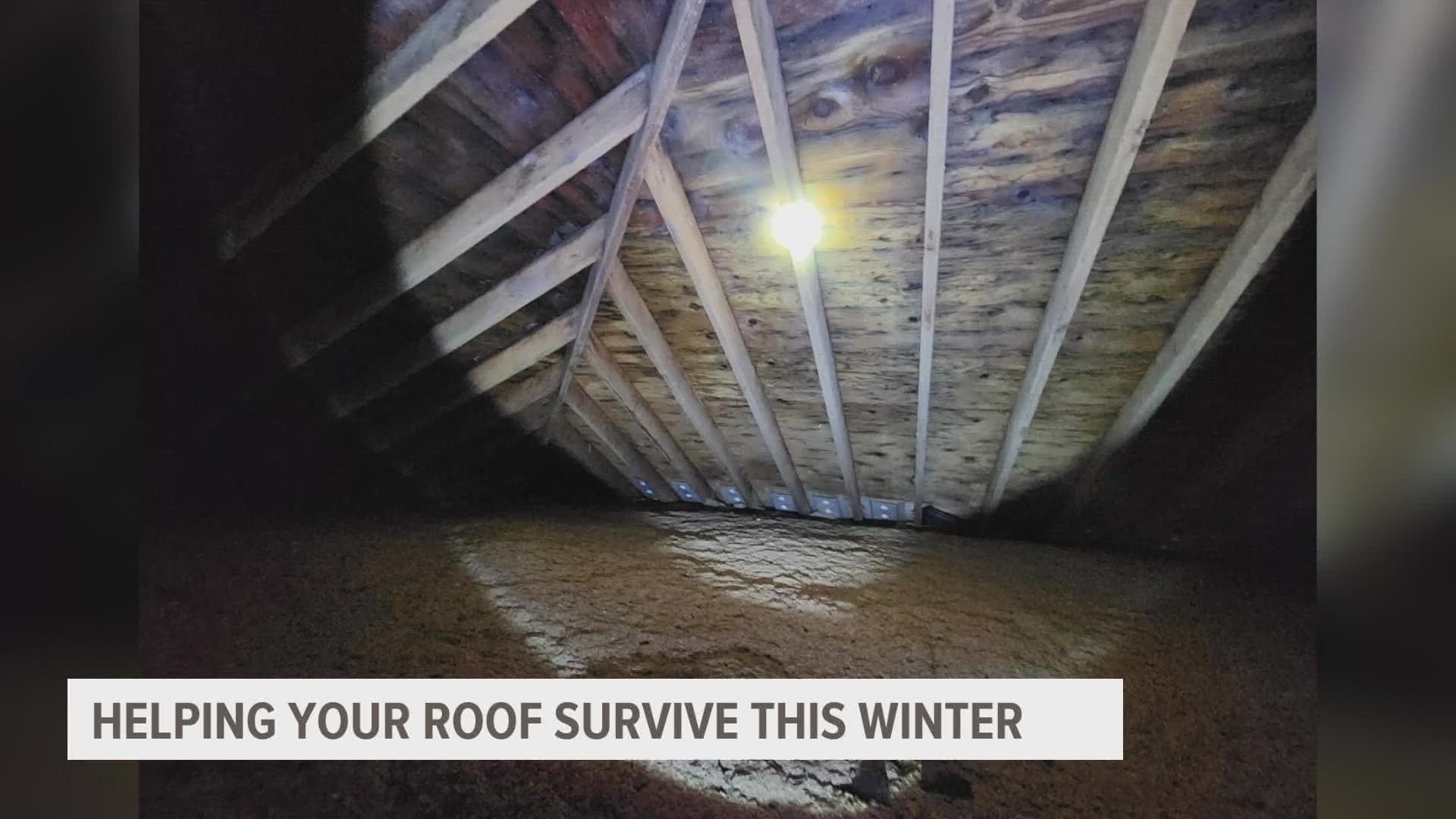 From ice jams to moisture buildup in attics, Jared Harrison with R3 Roofing and Exteriors has had calls for just about everything so far this winter.