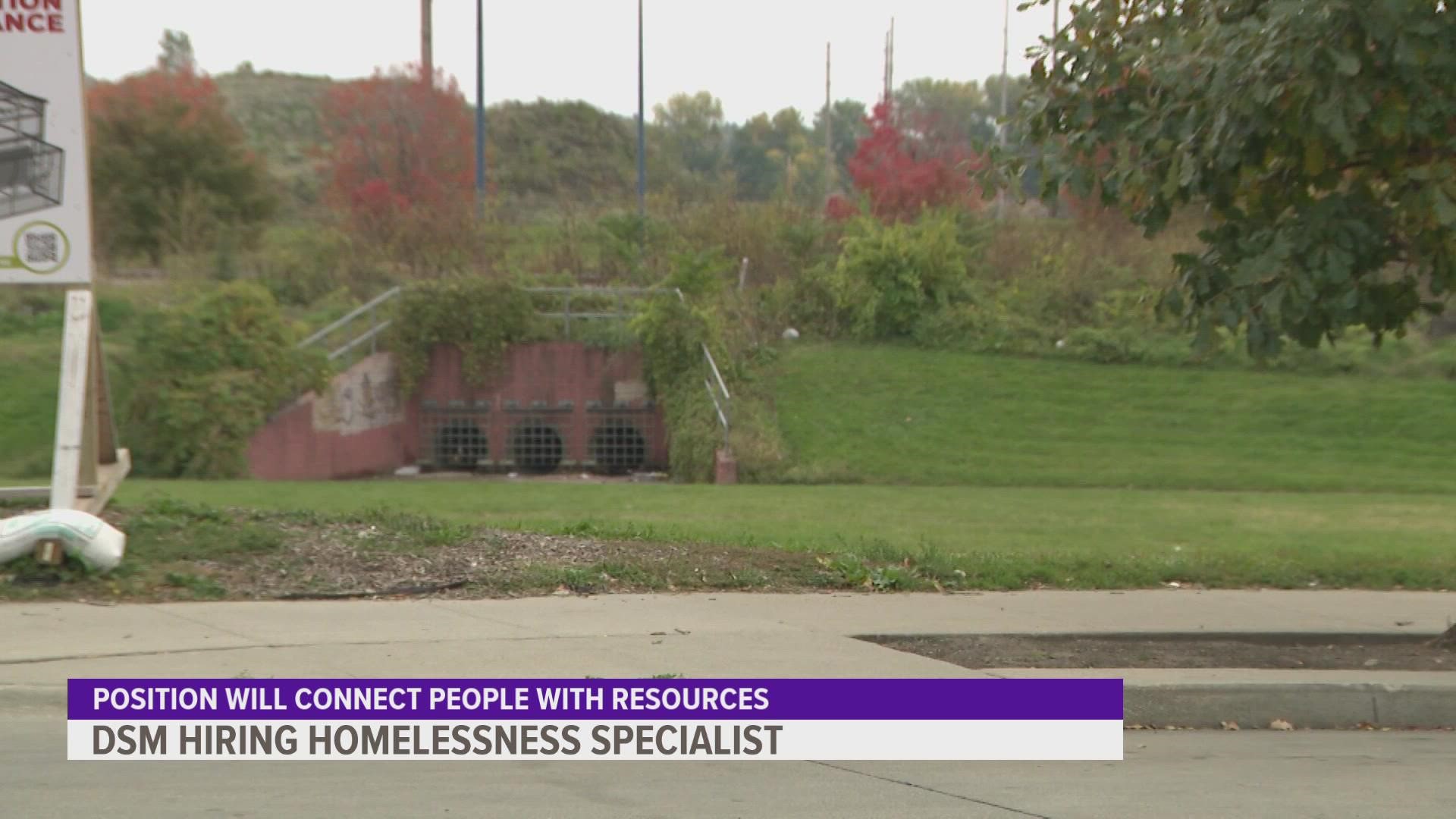 In early October, the city cleared a camp of homeless residents just down the street from Central Iowa Shelter & Services.