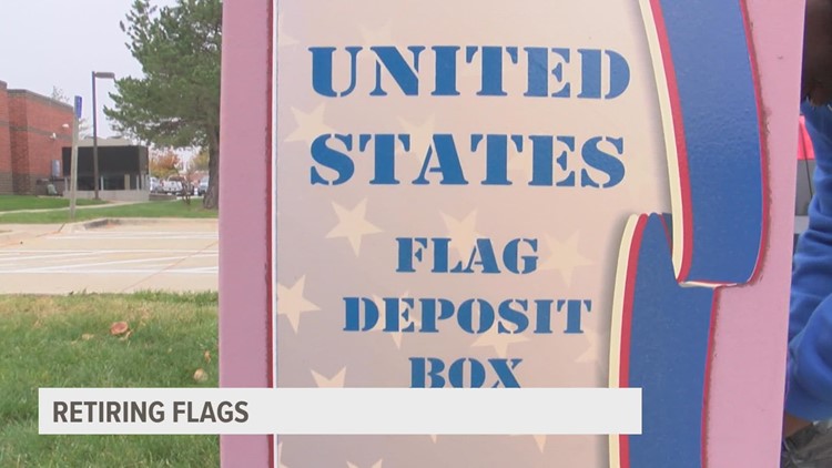 West Des Moines veteran continues to serve by retiring flags