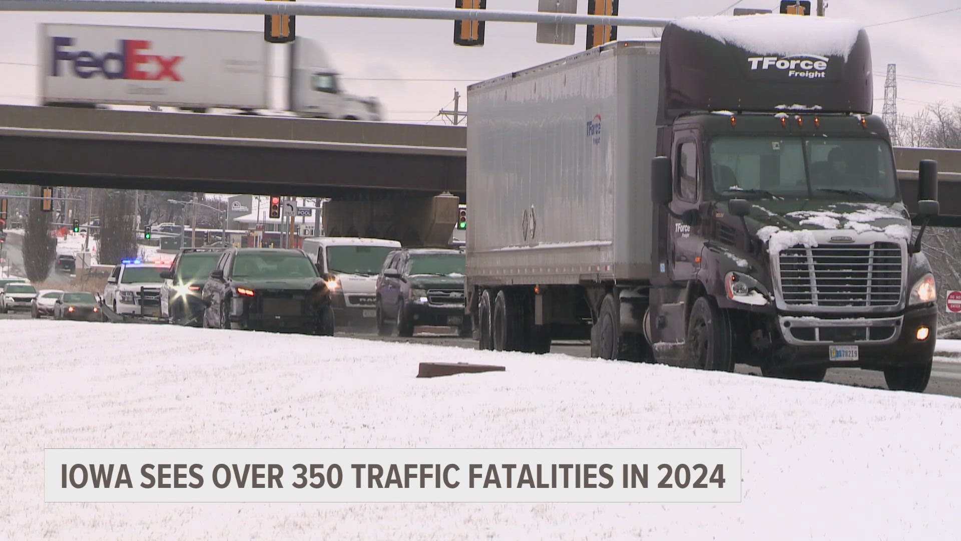 Iowa State Patrol reports over 350 traffic fatalities in 2024