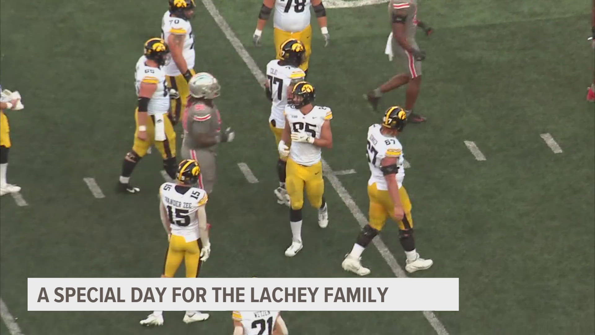 Special day for Lachey family against Ohio State, father calls son's