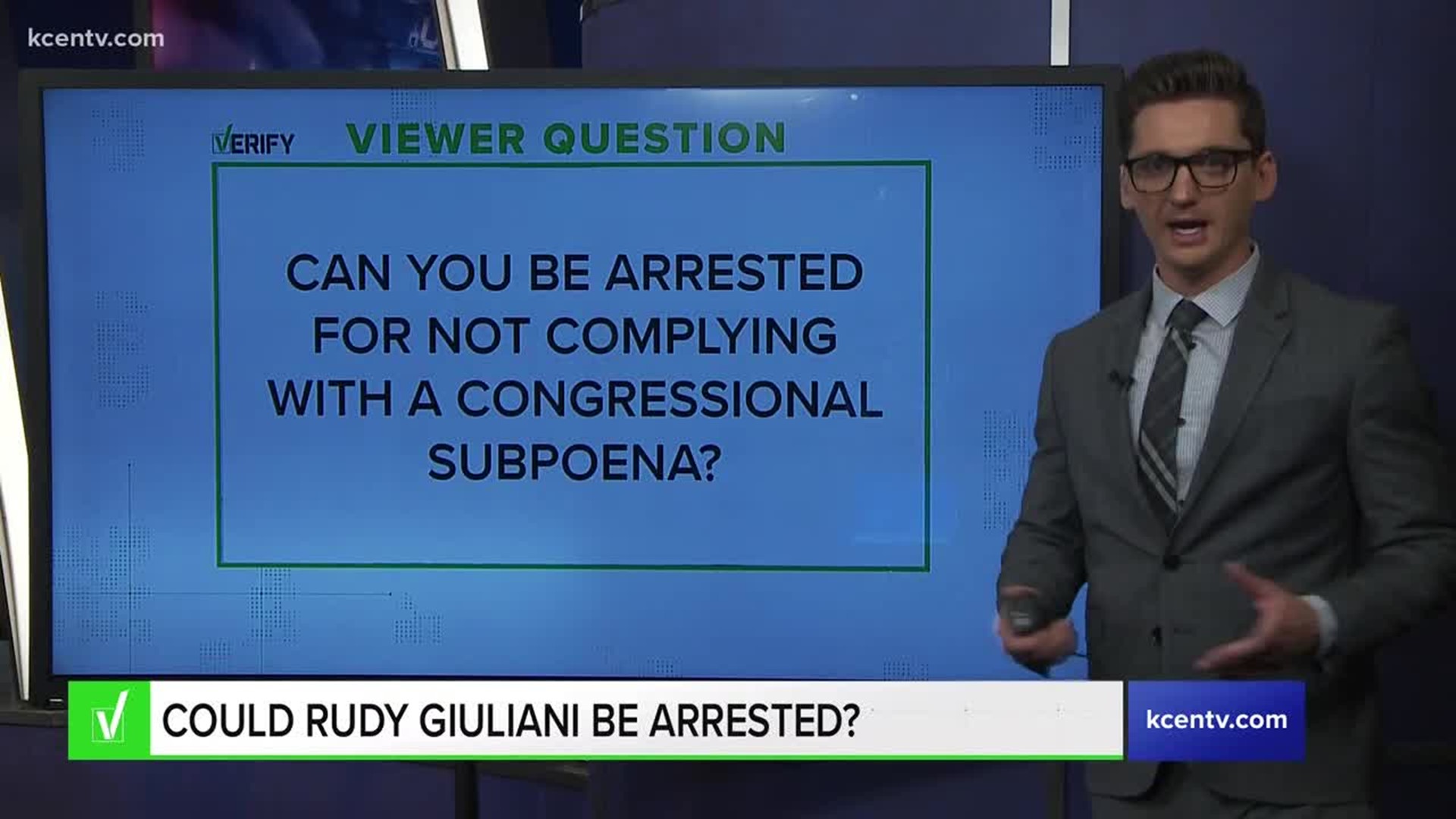 Rudy Giuliani be arrested? Verify with Chris Rogers