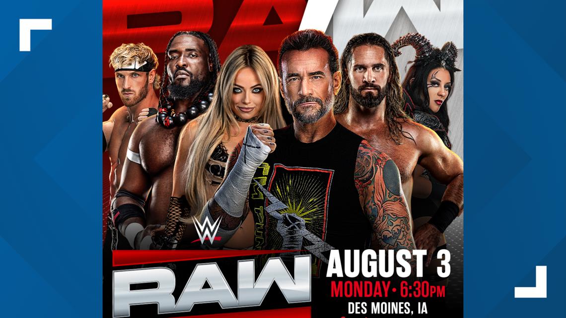 WWE Monday Night RAW returning to Des Moines