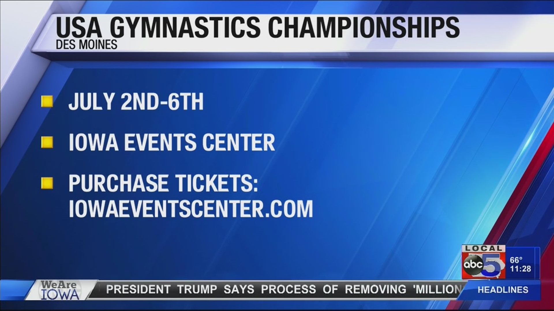 USA Gymnastics Championships coming to Des Moines